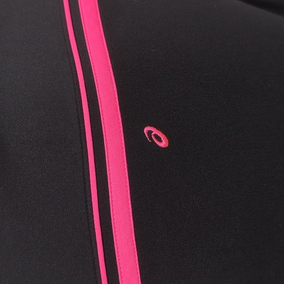 4/$12 ASICS Women's Black and Pink Long Sleeve Running Top Pullover Size Small - Picture 7 of 9